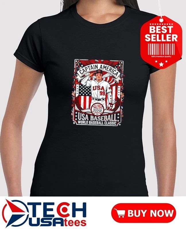 Aaron Judge Captain America USA Baseball World Baseball Classic shirt
