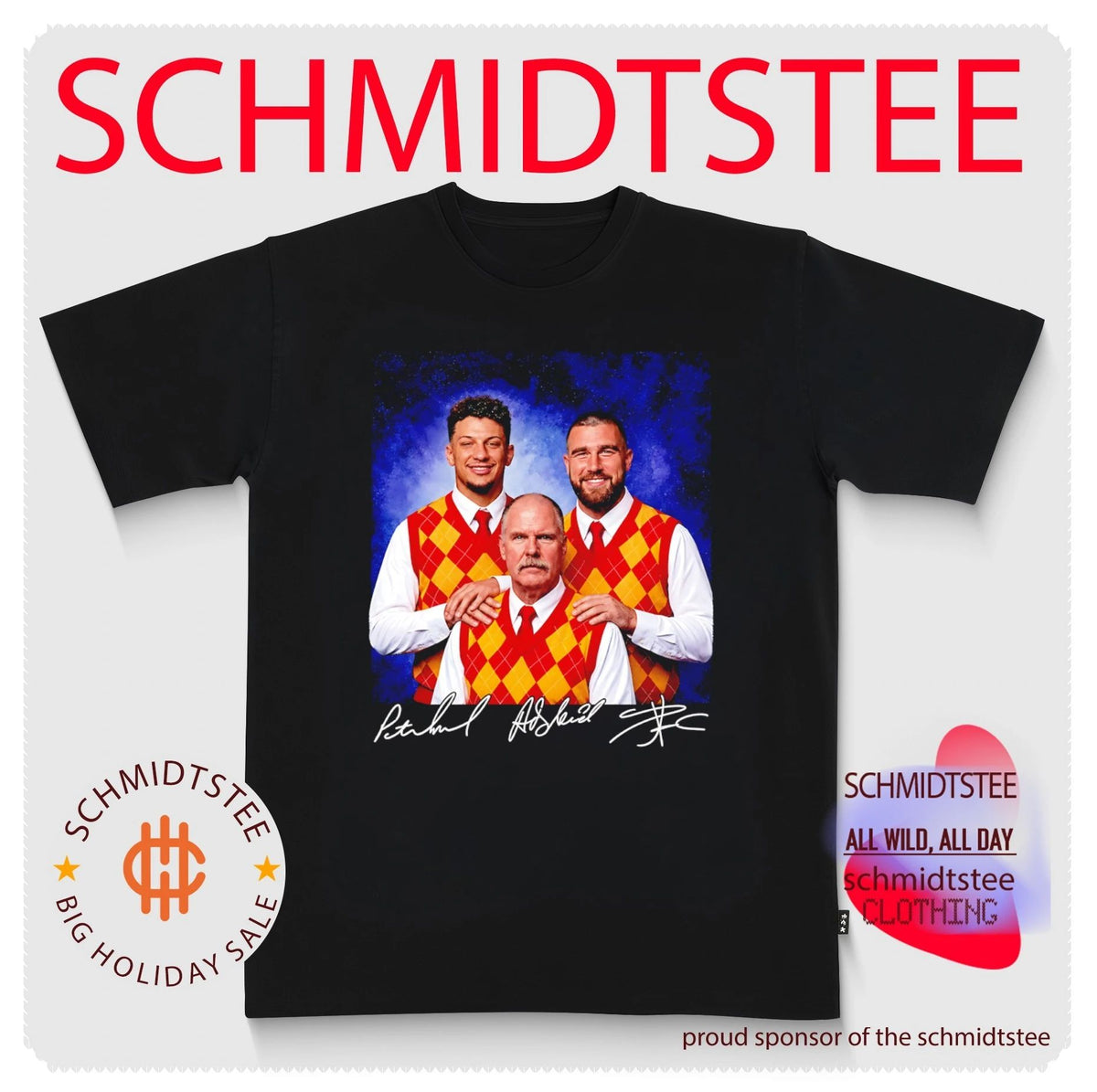 Patrick Mahomes Reid and Travis Kelce Step Brothers Kansas City Chiefs signature shirt