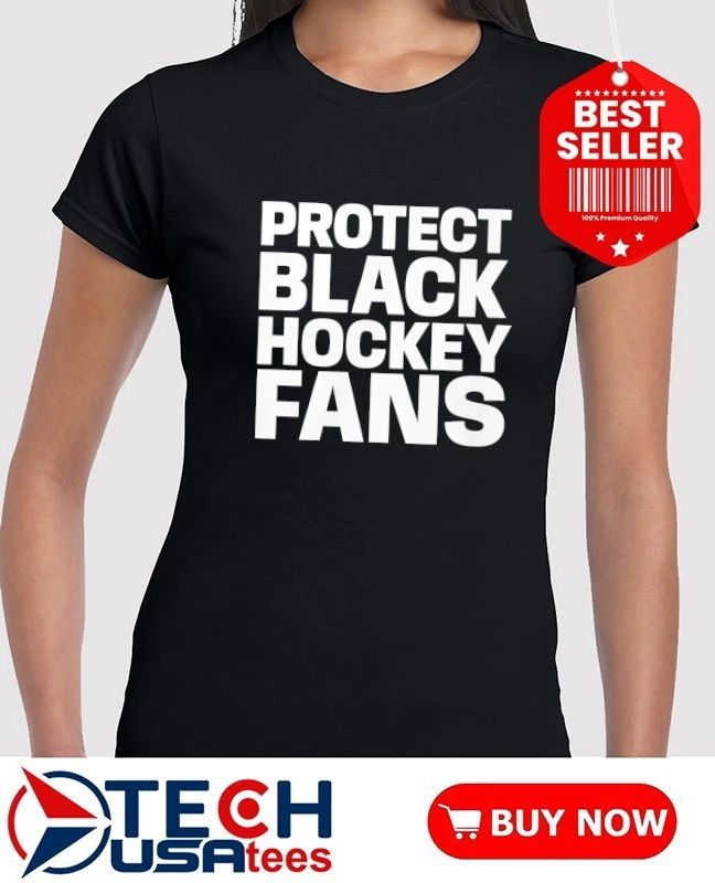 Protect black hockey fans shirt