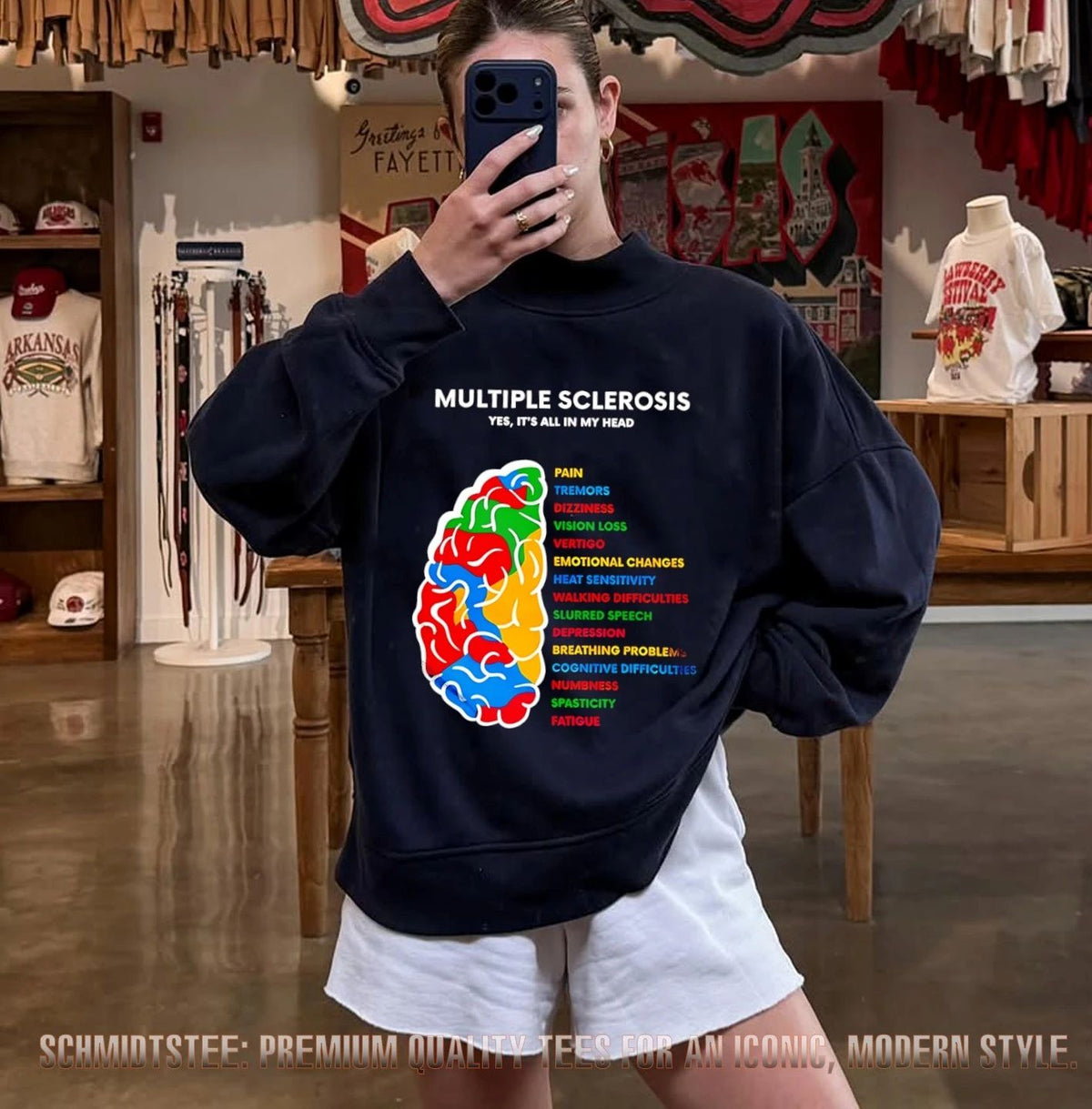 Multiple Sclerosis Yes It’s All in My Head Awareness shirt