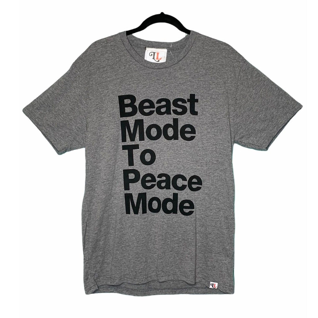 The Let Love Collection Gray Soft Trendy Graphic T-Shirt Size XL