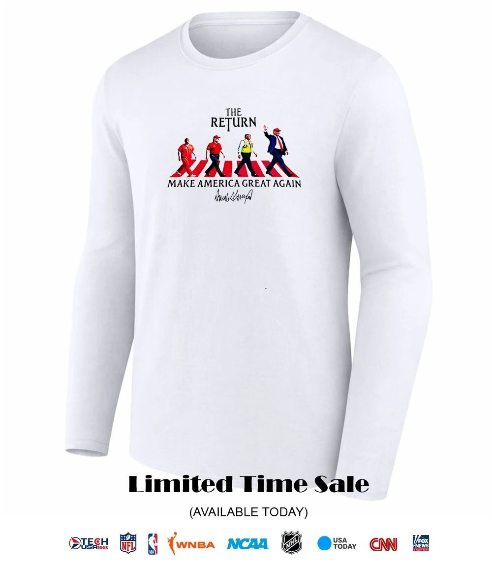 Donald Trump Abbey Road The Return make America great again signature shirt