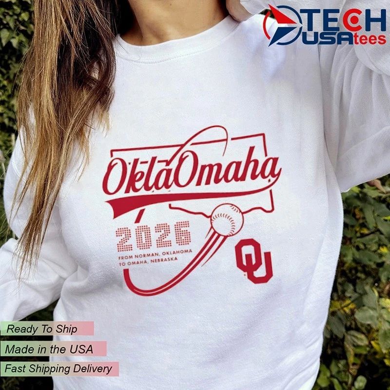 OklaOmaha from Norman to Omaha Oklahoma Sooners Baseball 2026 shirt