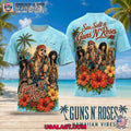 Guns N Roses Sea Salt Tropical Vibes 3D T-Shirt