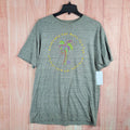 Neff Weekend Are Made For Fun Palm Tree T Shirt Mens Large Heather Gray Cotton