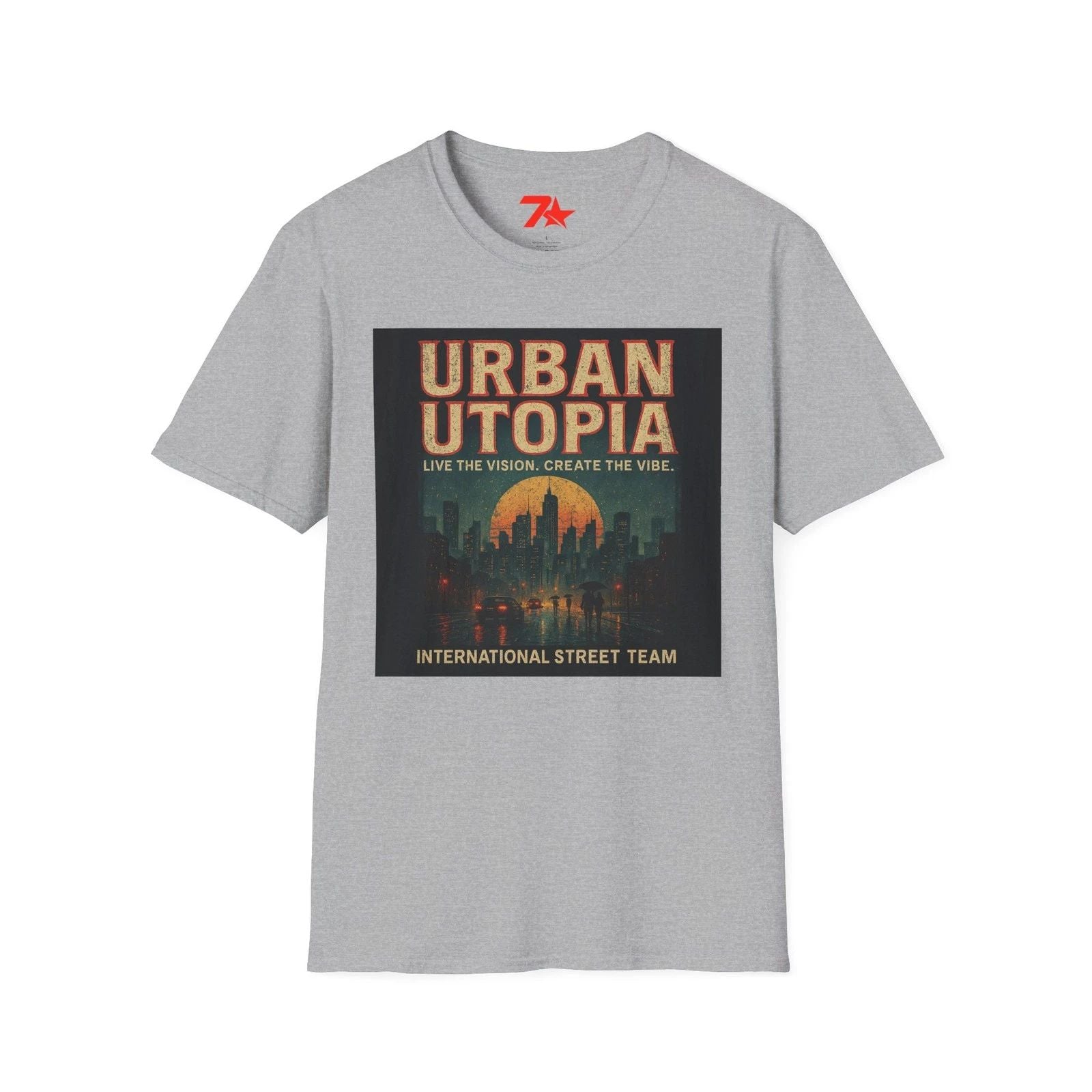 Urban Utopia Graphic Tee, Street wear Shirt, Create the Vibe Top,