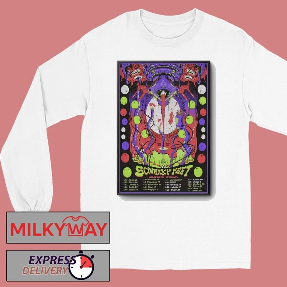 Squeaky Feet Tour 2026 Poster shirt