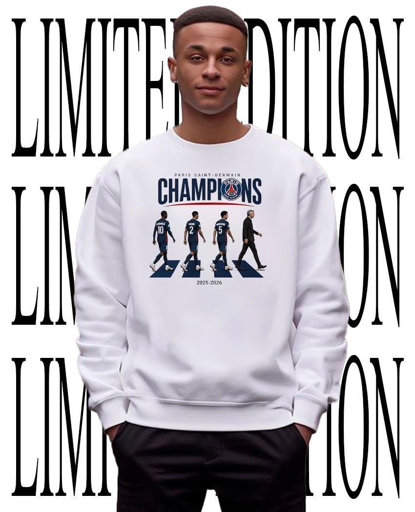 Paris Saint-Germain Abbey Road Champions 2025-2026 T-Shirt
