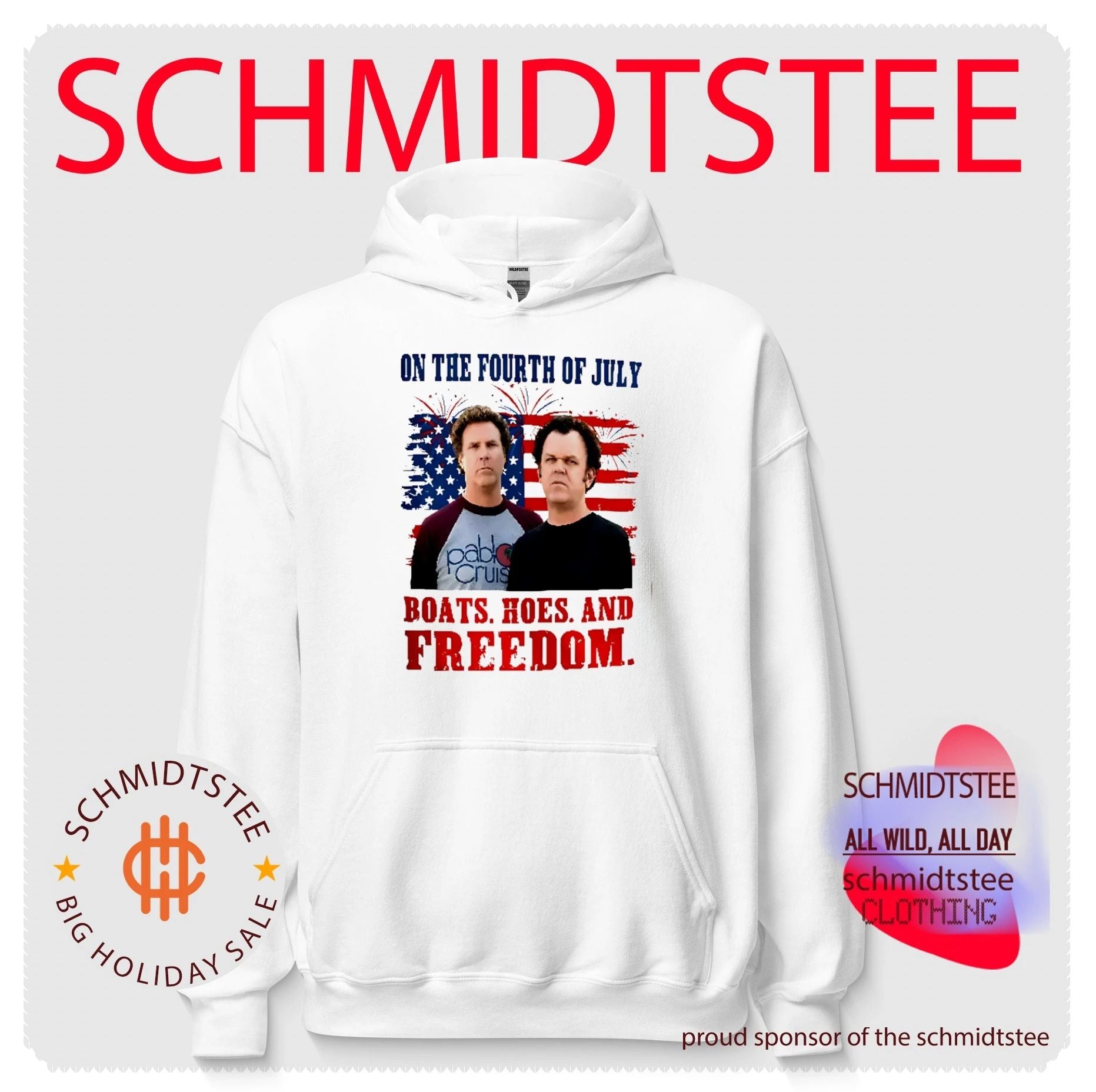 Boats Hoes And Freedom Step Brothers 4th of July shirt