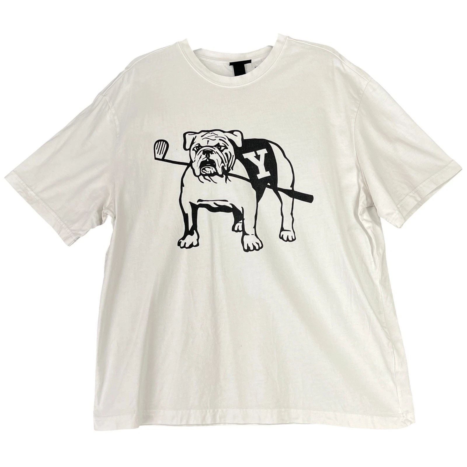 Yale University Hm Bulldog Graphic Tee Men L Collegiate Campus Casual Wear