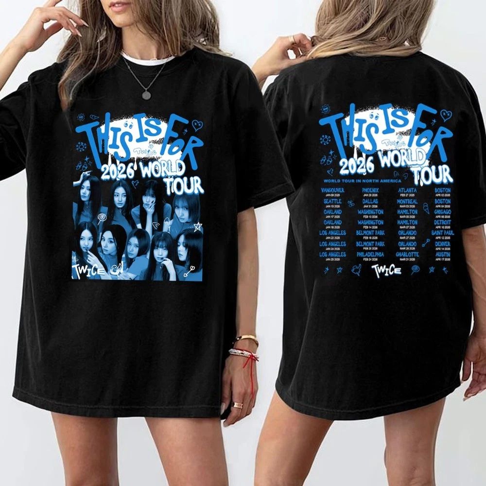 Vintage Twice This Is For World Tour T-shirt, Twice Kpop Tour 2026 Tee for Fans