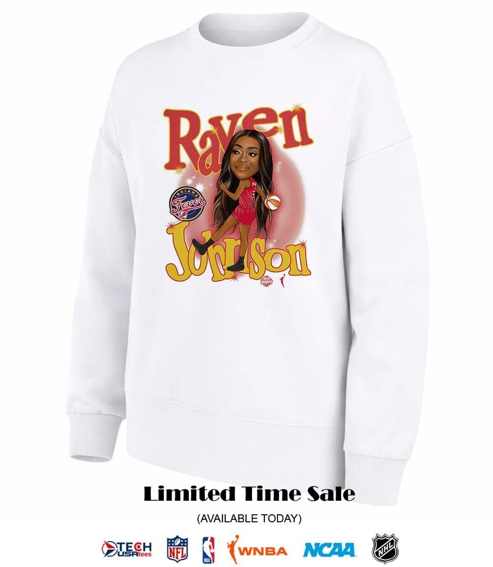 Raven Johnson Draft Indiana Fever 2026 WNBA caricature shirt