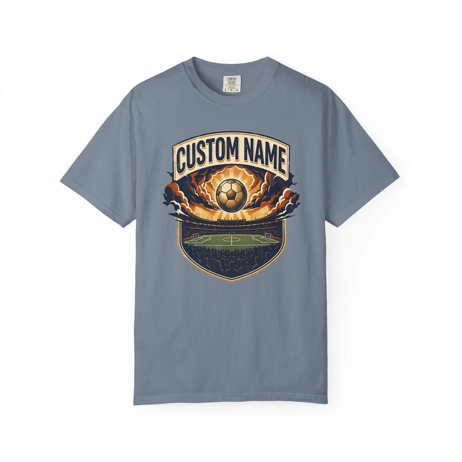 Custom Name Soccer Stadium Shirt | Personalized Matchday Football Fan Tee