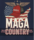 MAGA Country Patriotic American Map USA Flag shirt