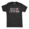 Mens Please Share Your Thoughts and Your Opinions T Shirt Funny Sarcastic Shut