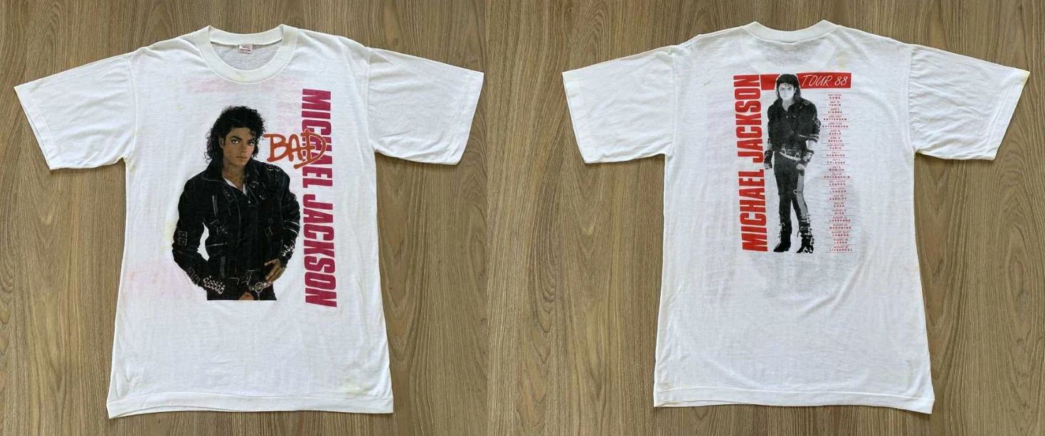 Vintage Michael Jackson King Of Pop T-Shirt Rare 90s Graphic Band Tee S-5XL