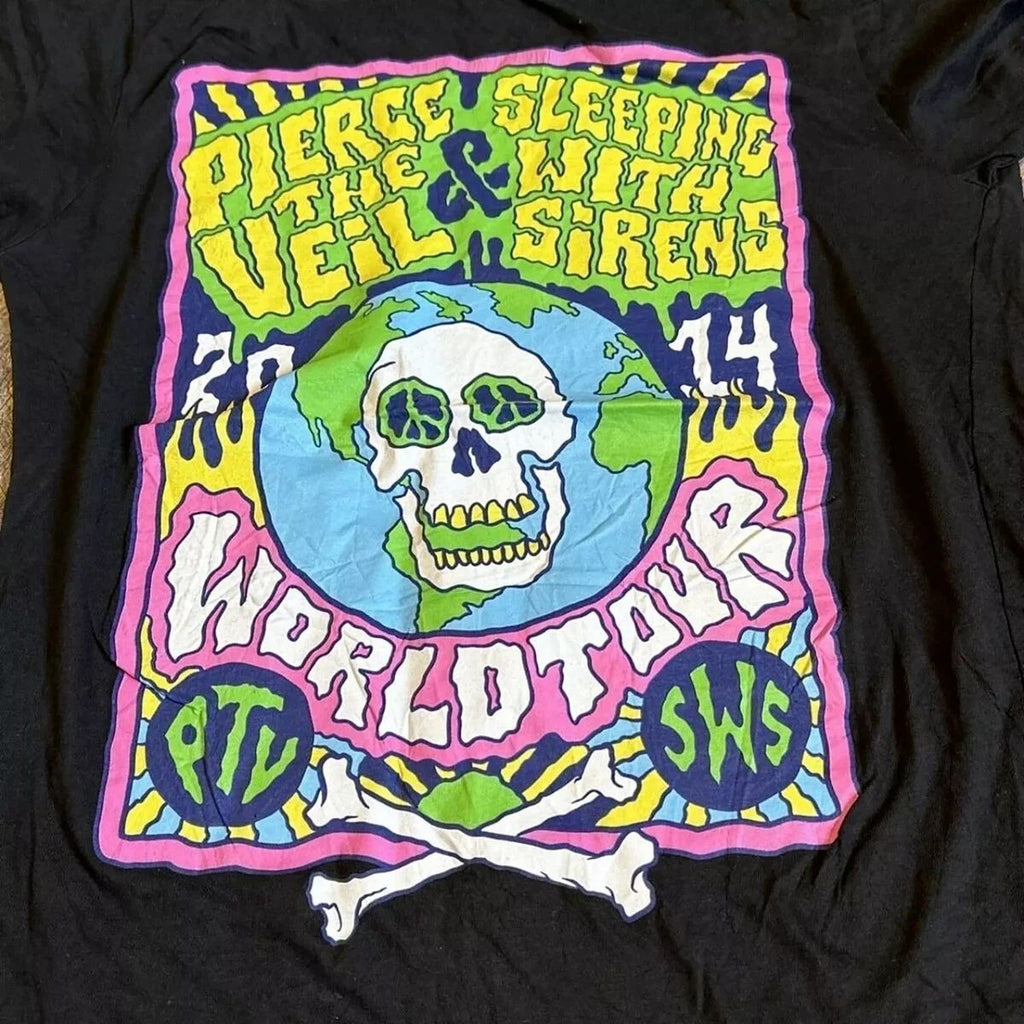 Pierce The Veil Sleeping With Sirens 2014 World Tour T-Shirt S-5XL BT636