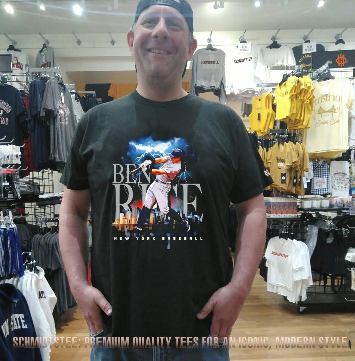 Ben Rice New York Yankees Swing Lightning city skyline shirt