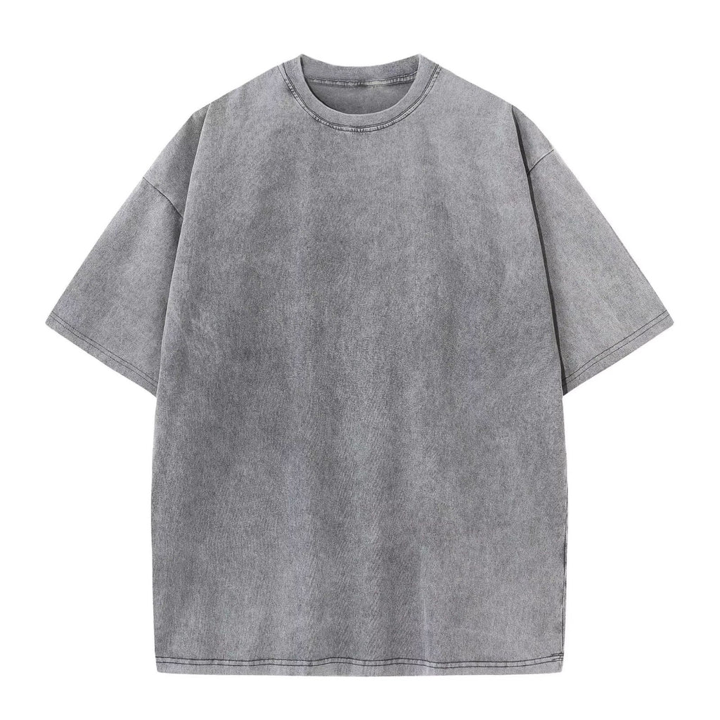 Men's Oversized Acid Wash T-Shirt Plus Size S-5XL Cotton Y2K Retro Unisex Tee