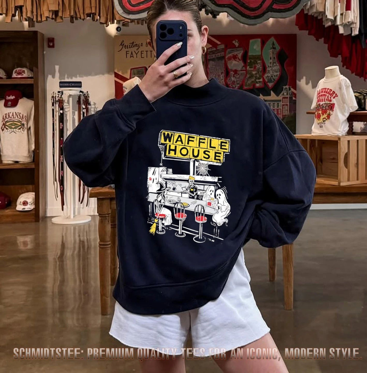 Waffle House Graveyard Shift Adult Halloween shirt