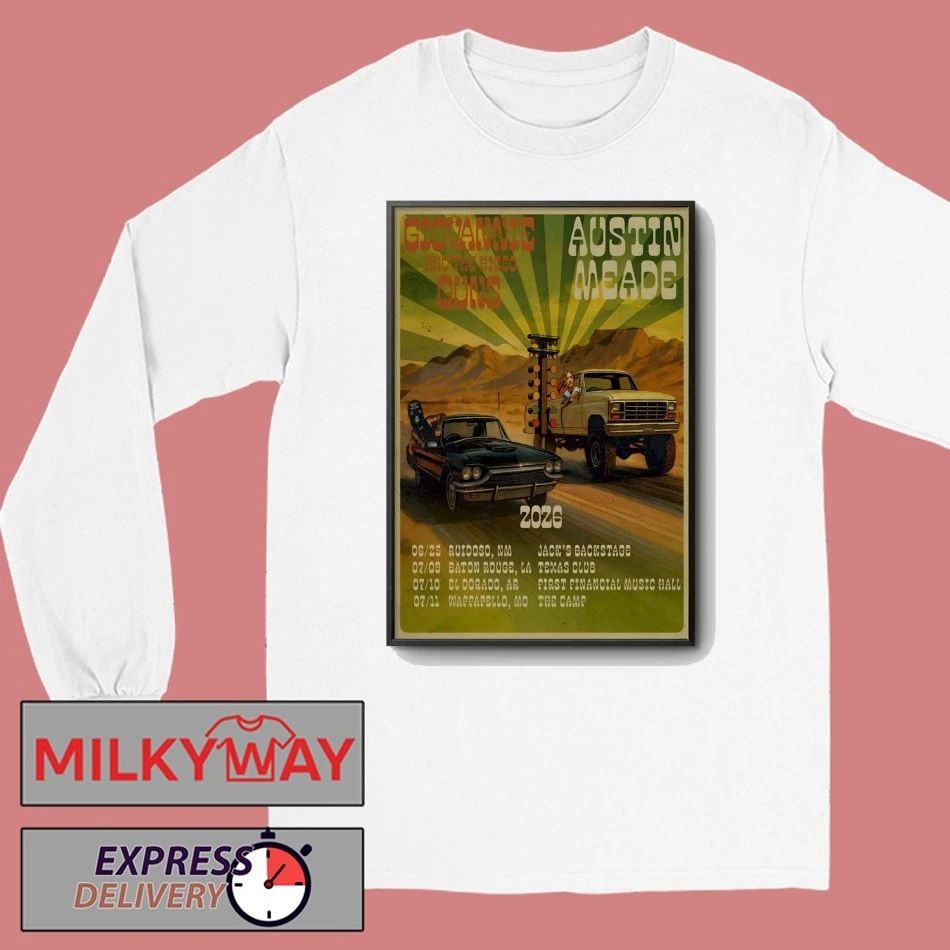 Giovannie And The Hired Guns Summer 2026 Shows Poster shirt