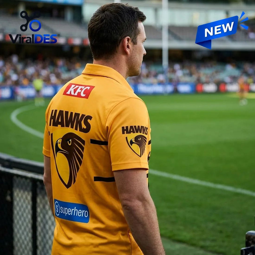 Hawthorn Football Club Gold Polo Shirt