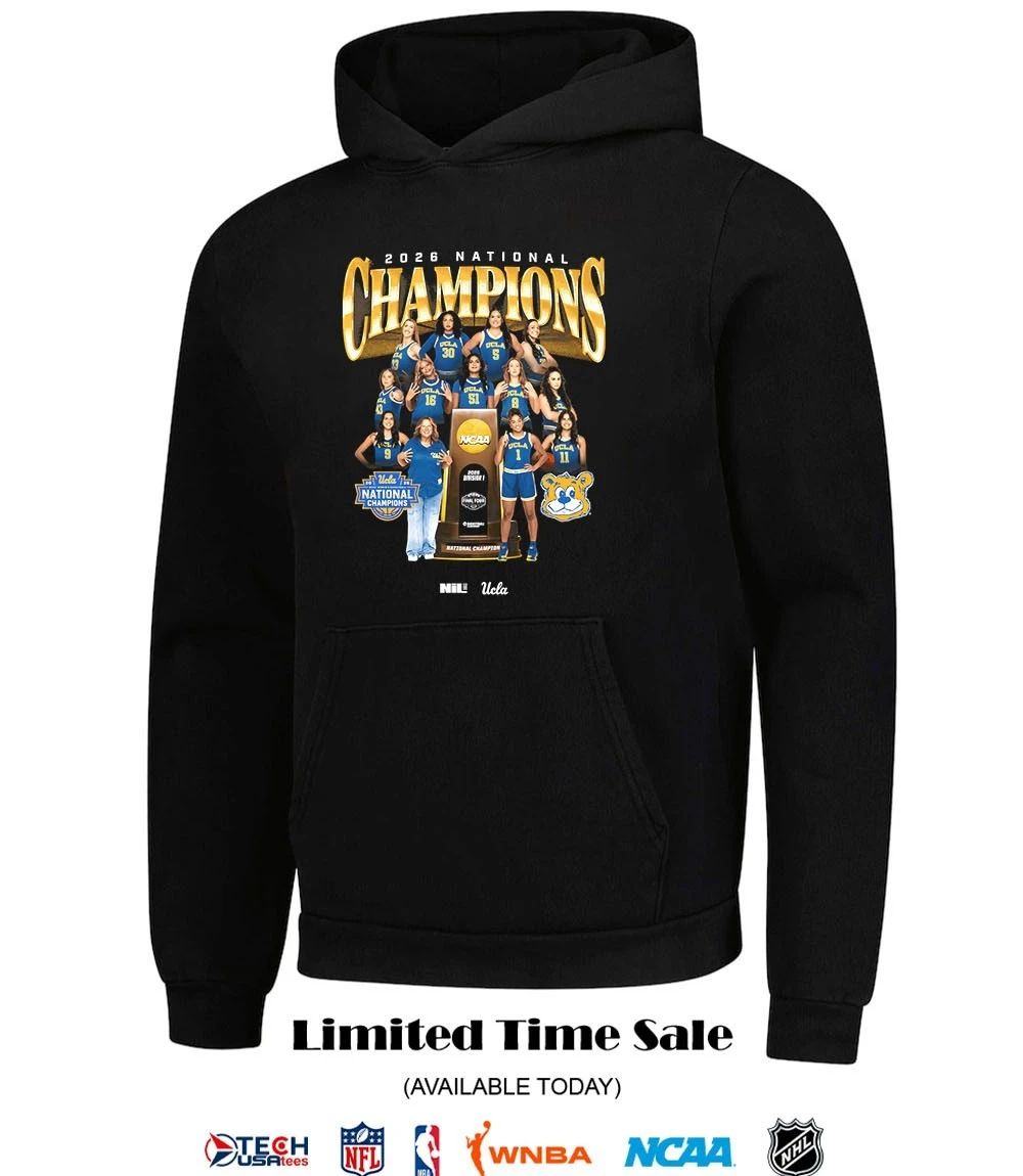 UCLA Bruins 2026 NCAA Women’s Basketball National Champions Trophy shirt