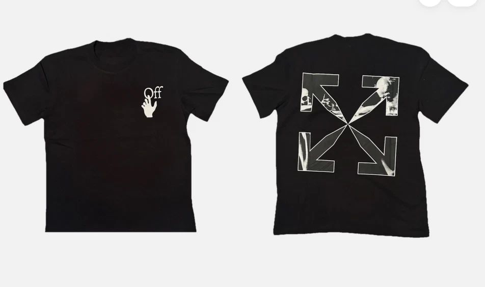 Black Off White Tee Reprint Limited Edition High Quality Streetwear S-5XL