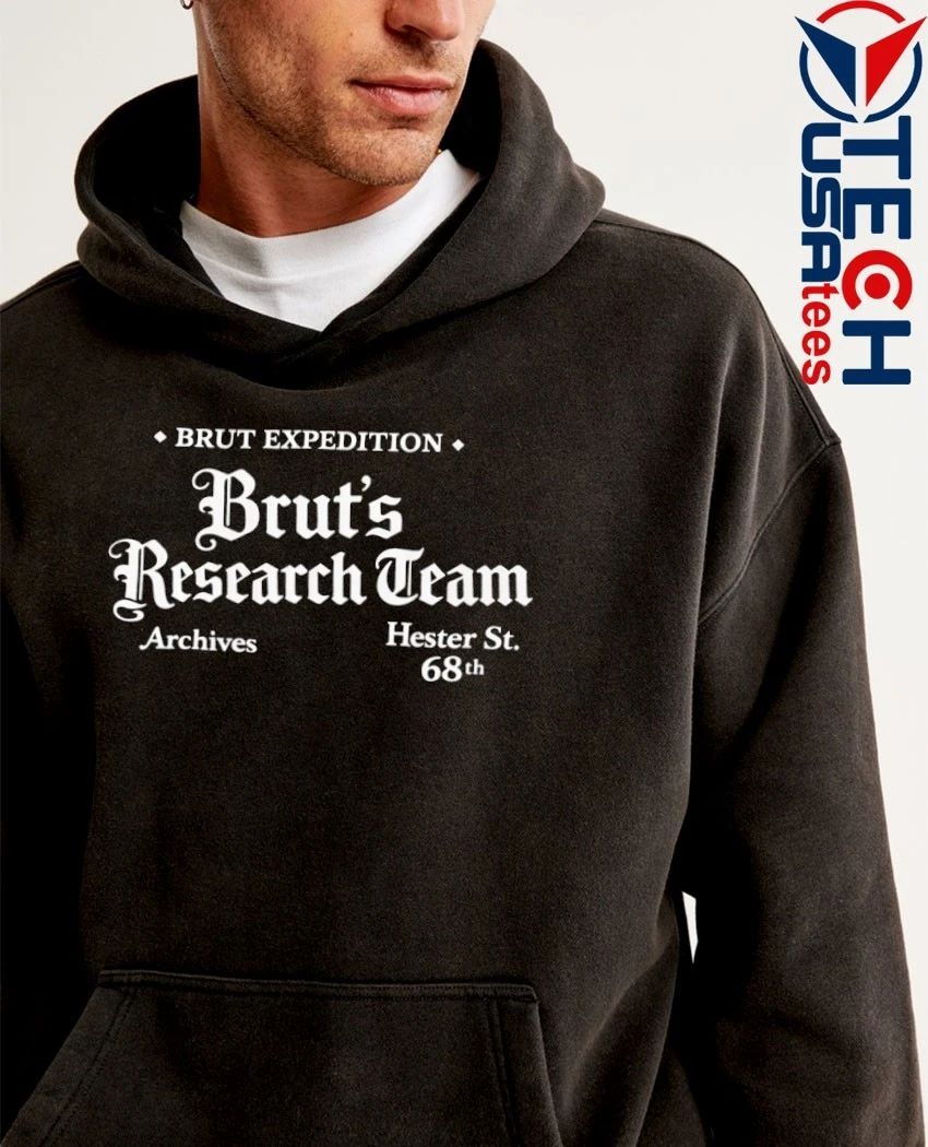 Brut Expedition Brut’s Research Team Archives Hester St. 68th shirt