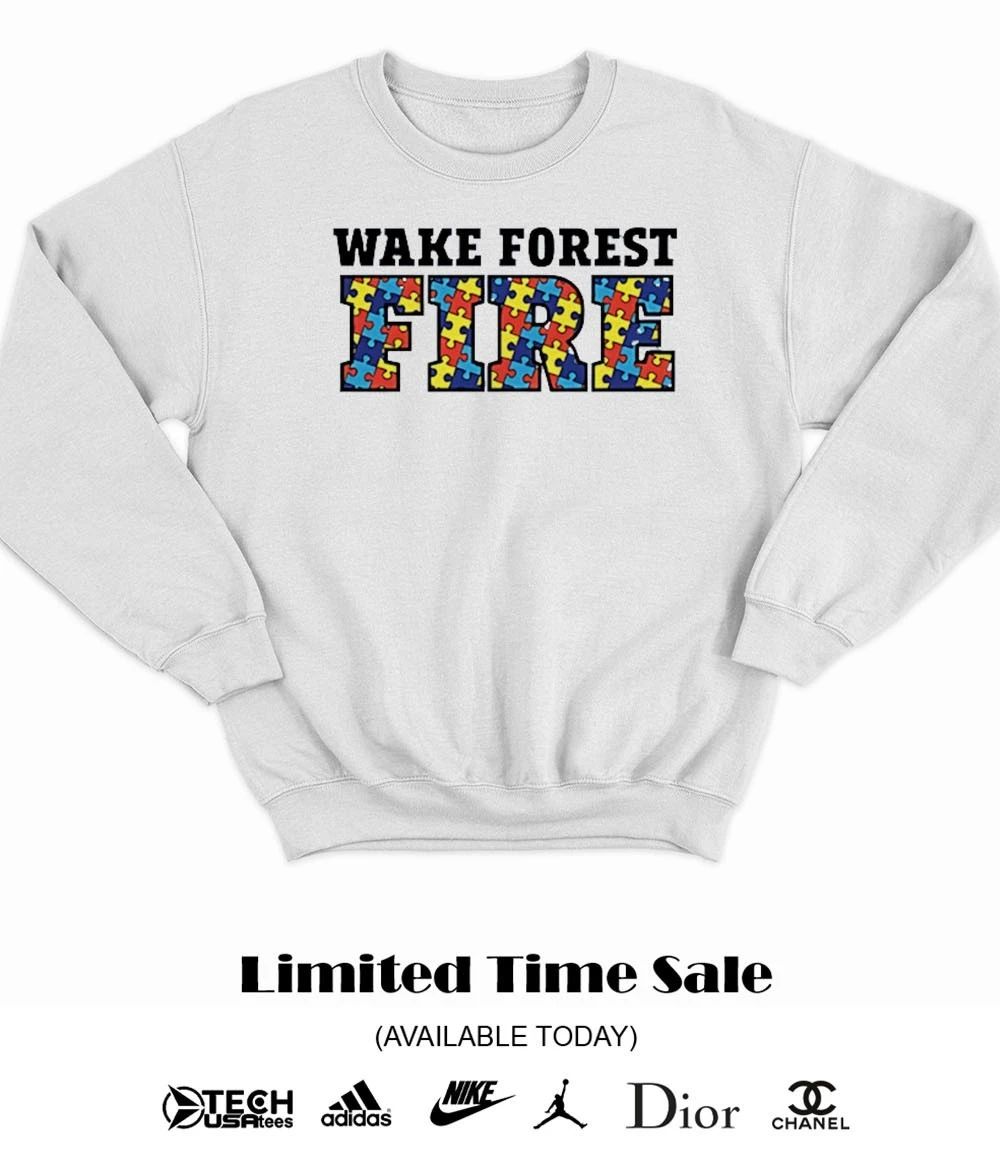 Wake forest fire Fire Department Autism Awareness shirt
