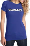 JUST RIDE BRAAAP CUSTOM NUMBER PLATE T SHIRT MX MOTOCROSS PERSONALIZED