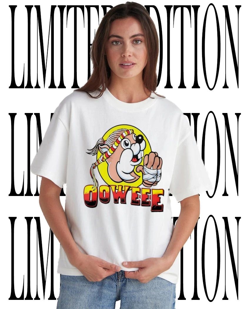 Ooweee x Buc-ee’s Muay Thai beaver fighter mongkol hand wraps tee