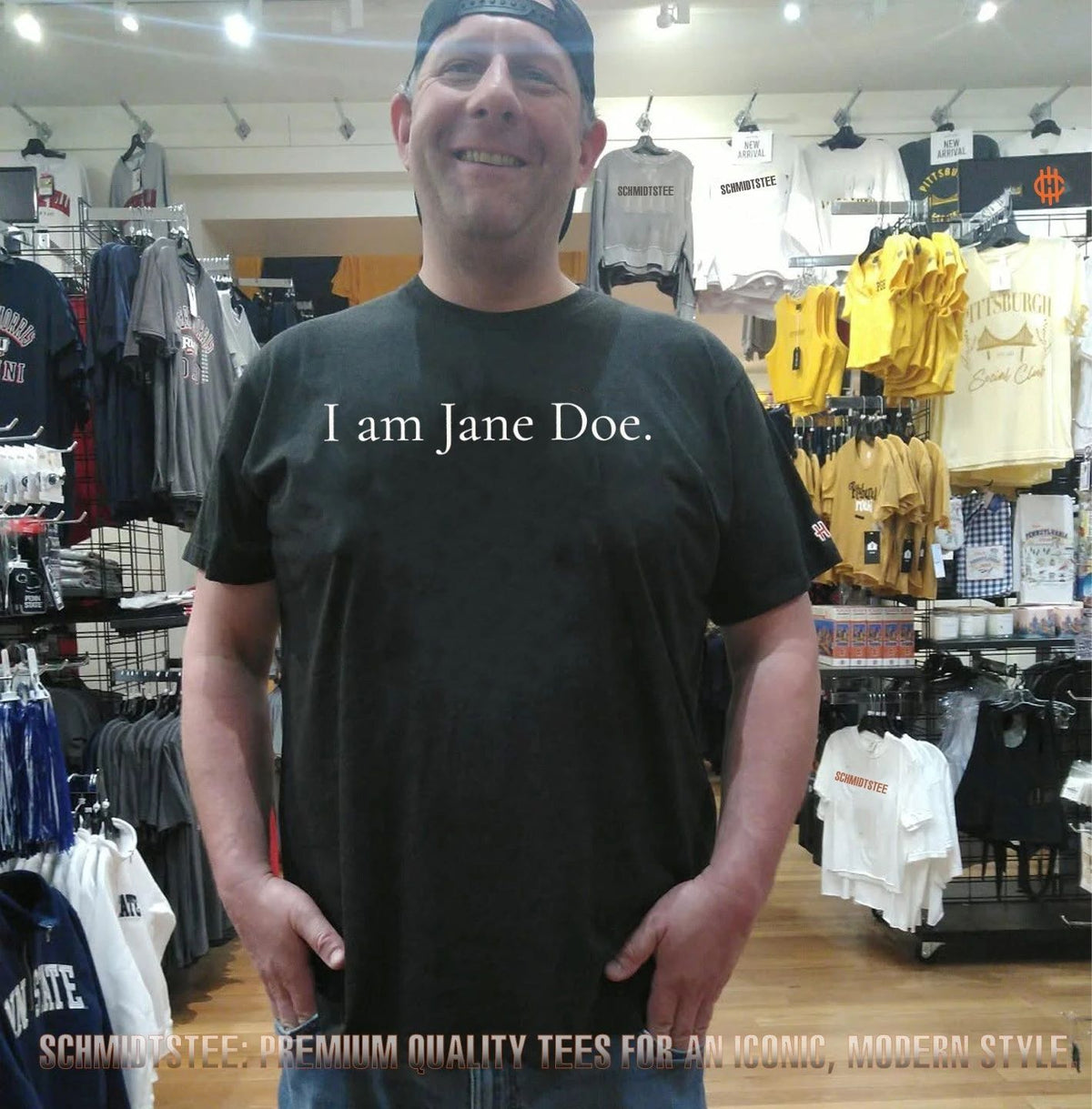 I am Jane Doe simple text shirt