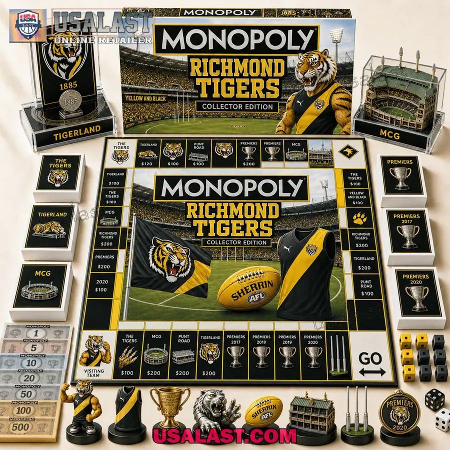 Richmond Tigers Collector Edition Monopoly Board Game 2026