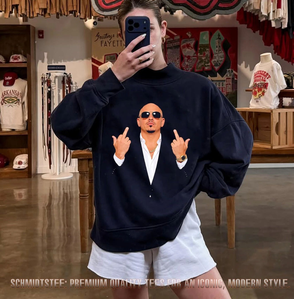 Pitbull double middle finger shirt