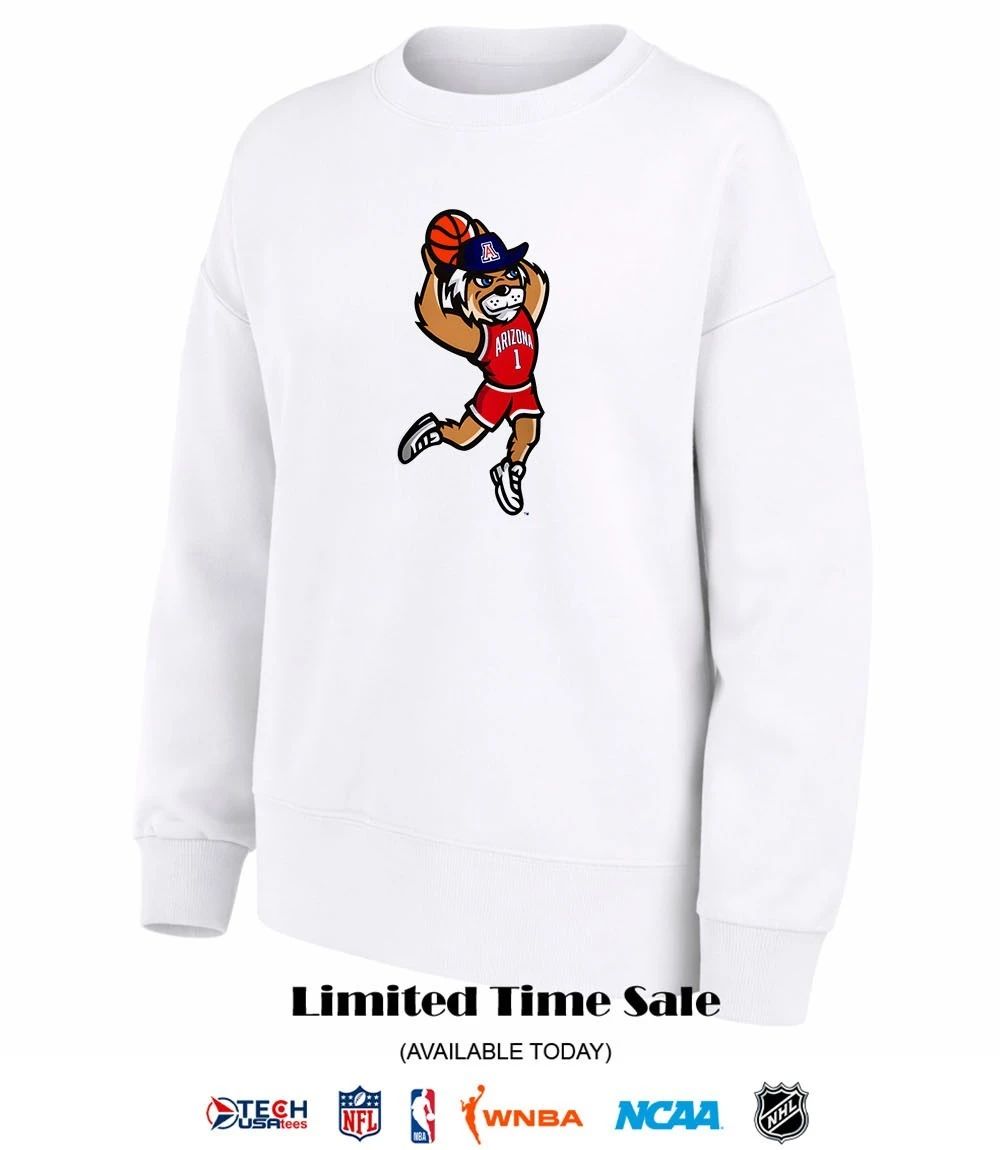 Arizona Wildcats Dunking Wilbur mascot shirt