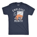 Mens Funny T Shirts Employee of The Month Sarcastic Office Tee for Men