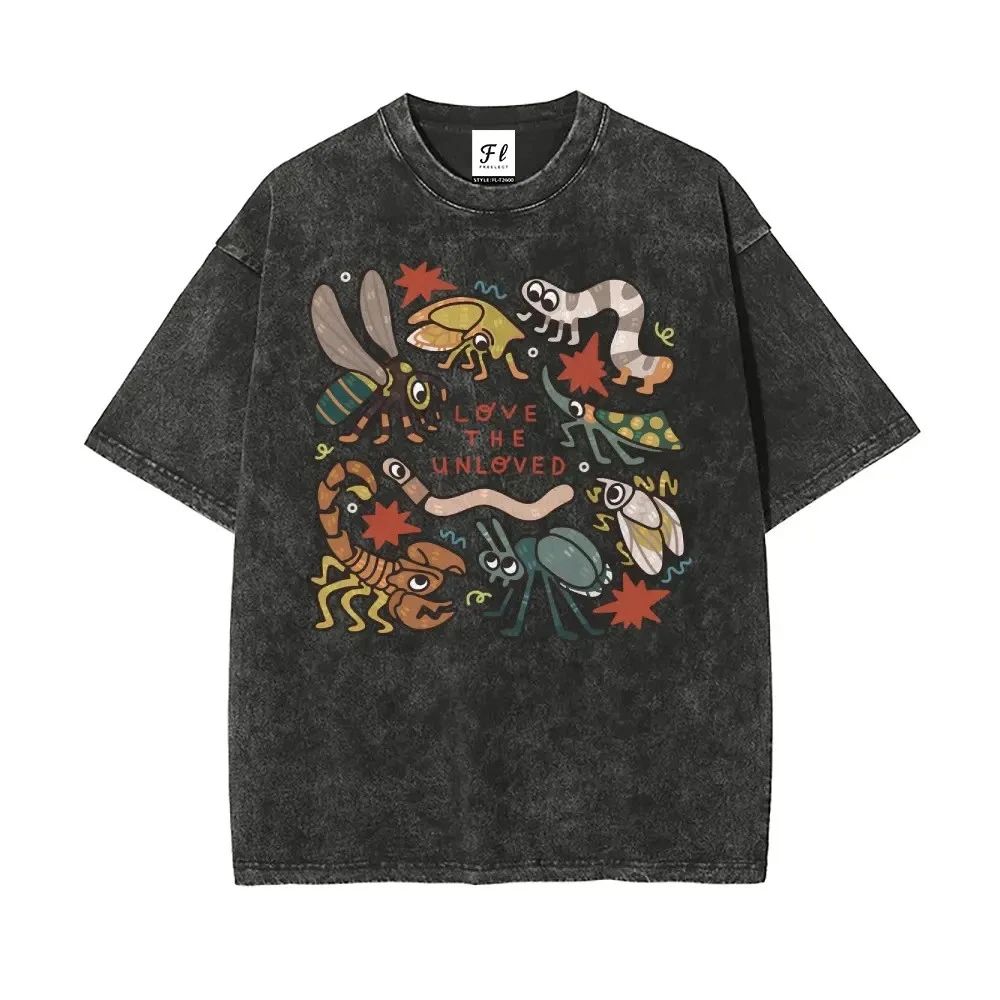 Love the Unloved Insect Graphic T-Shirt Oversized Unisex Cotton Tee