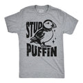 Mens Funny T Shirts Stud Puffin Sarcastic Graphic Tee for Men