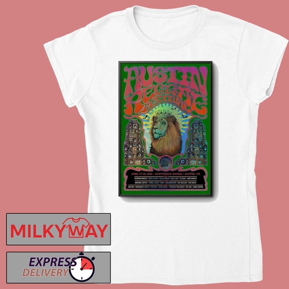 Austin Reggae Festival In Austin TX On Apr 17-19 2026 Poster shirt