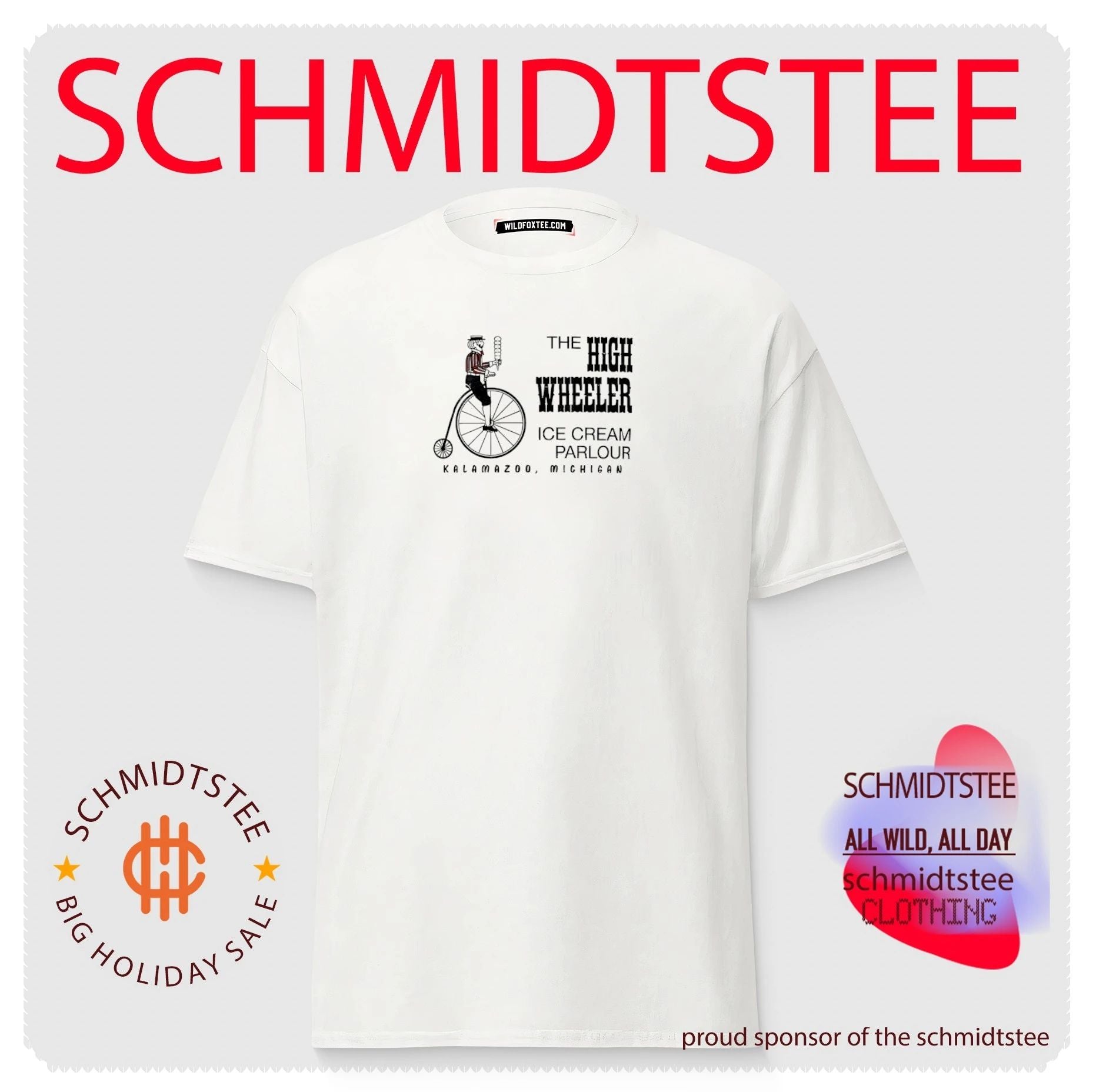 The high wheeler ice cream parlour graphic shirt
