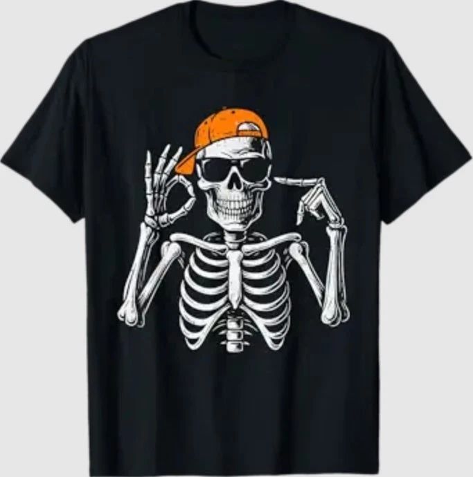 67 Meme Trendy Skeleton Halloween Funny Six Seven Gen Alpha T-Shirt