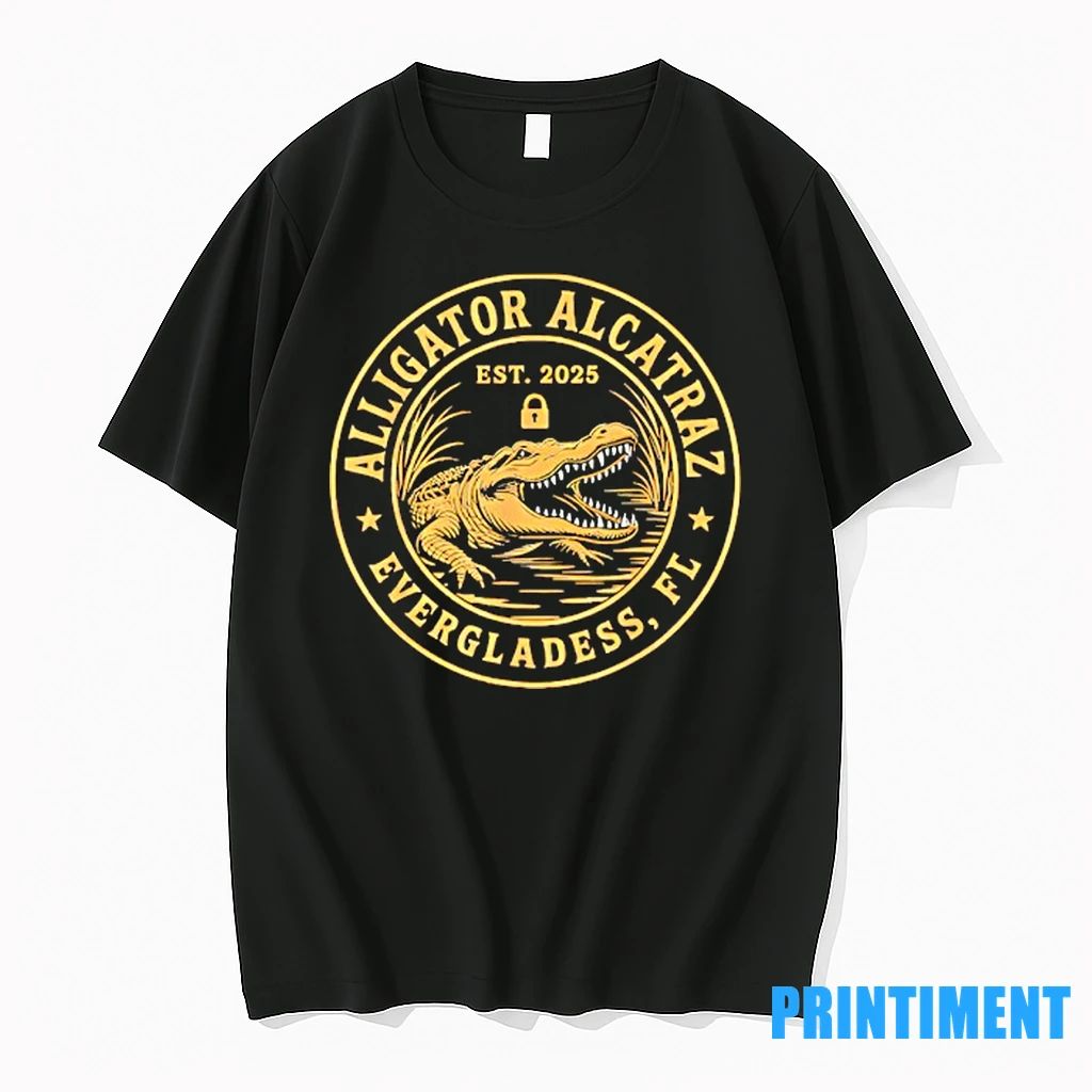Alligator Alcatraz Vergladess Fl Est 2025 Tshirts Sweater