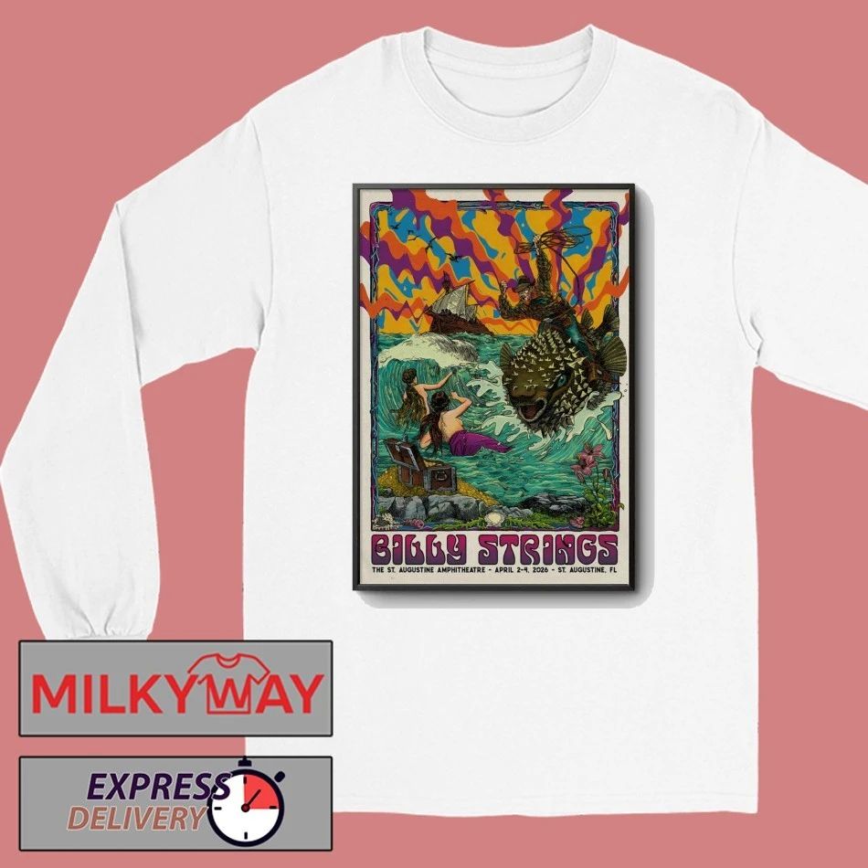 Billy Strings St. Augustine FL 4 2-4 4 2026 Poster shirt