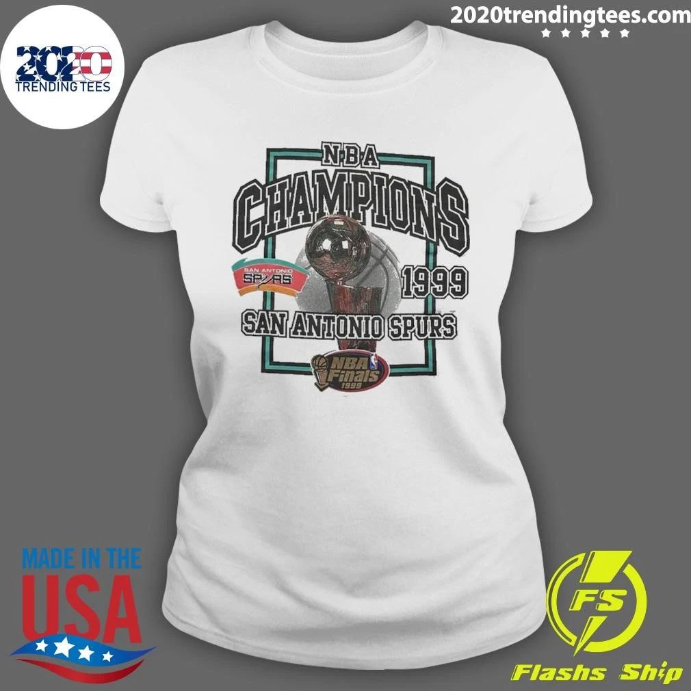 NBA Finals Champs 1999 San Antonio Spurs Reprint Vintage Shirt