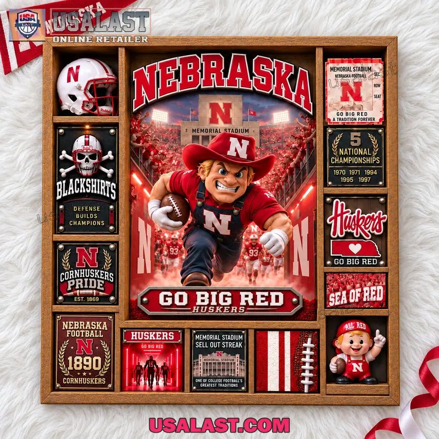 Nebraska Cornhuskers Custom Frame Light Box