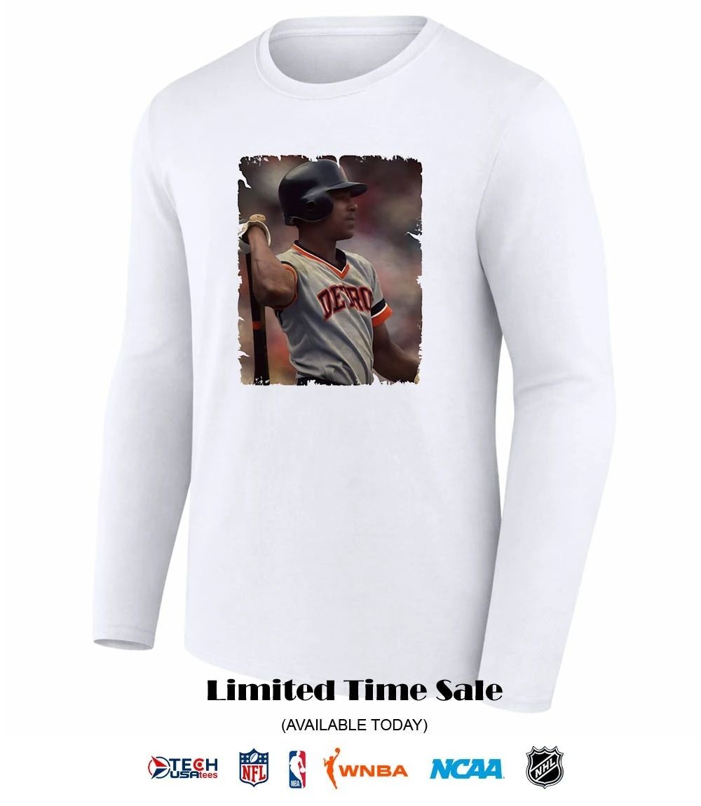 Lou Whitaker in Detroit Tigers vintage shirt