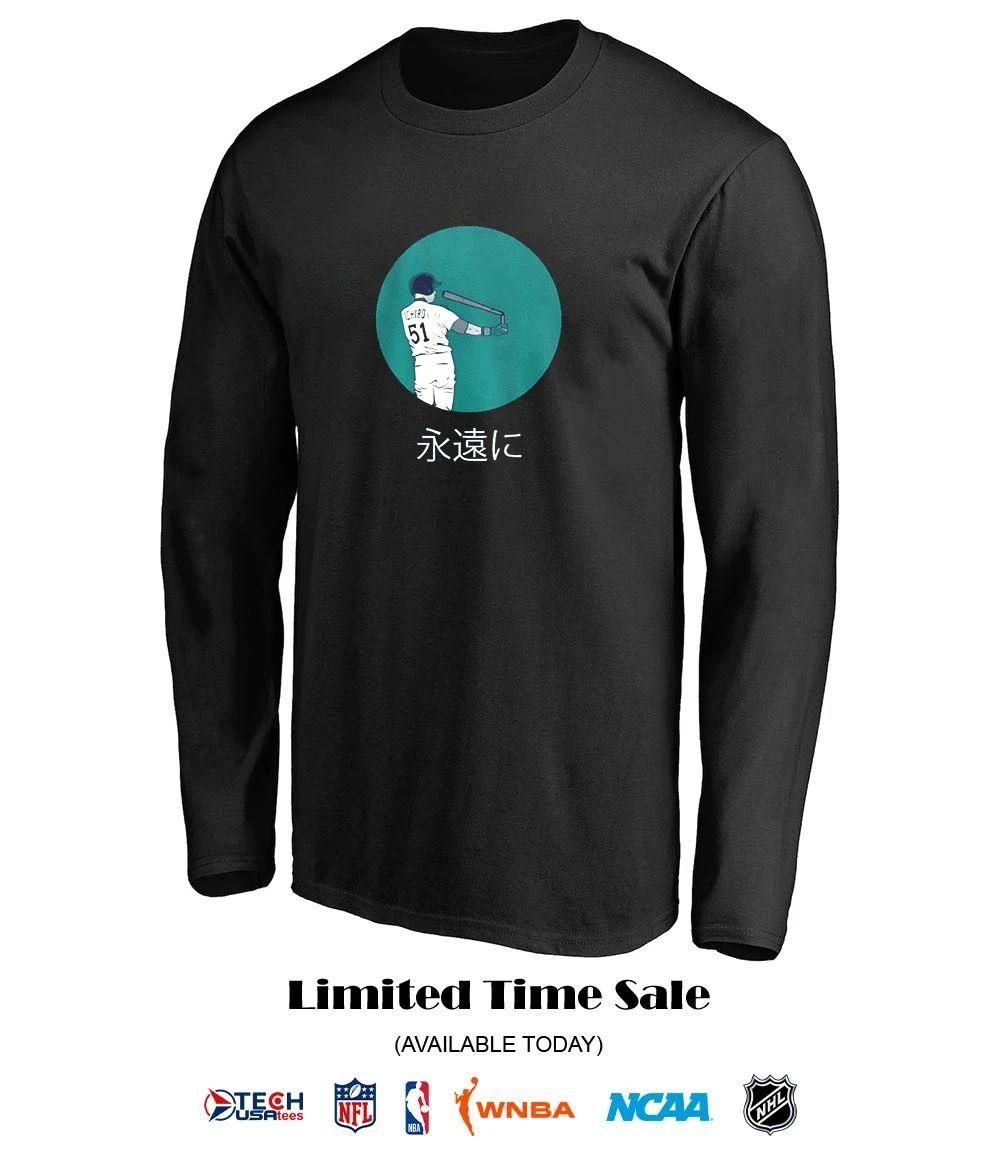 Seattle Mariners Baseball Ichiro Suzuki Japanese shirt