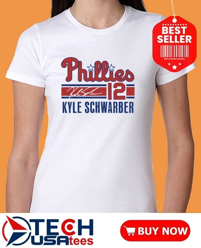 Philadelphia Phillies Baseball Kyle Schwarber No. 12 signature shirt