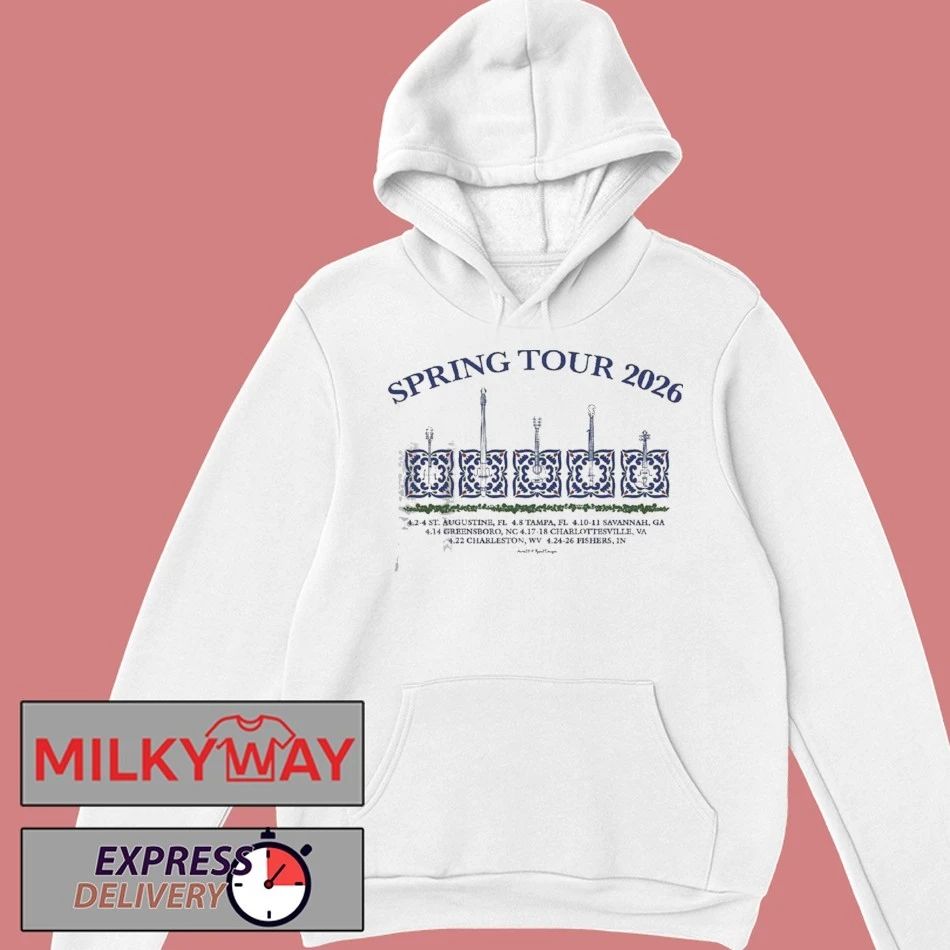 Billy Strings Spring Tour 2026 North America Merch Tee Spanish Tile Themed Two Sided T-Shirt